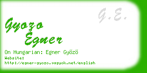 gyozo egner business card